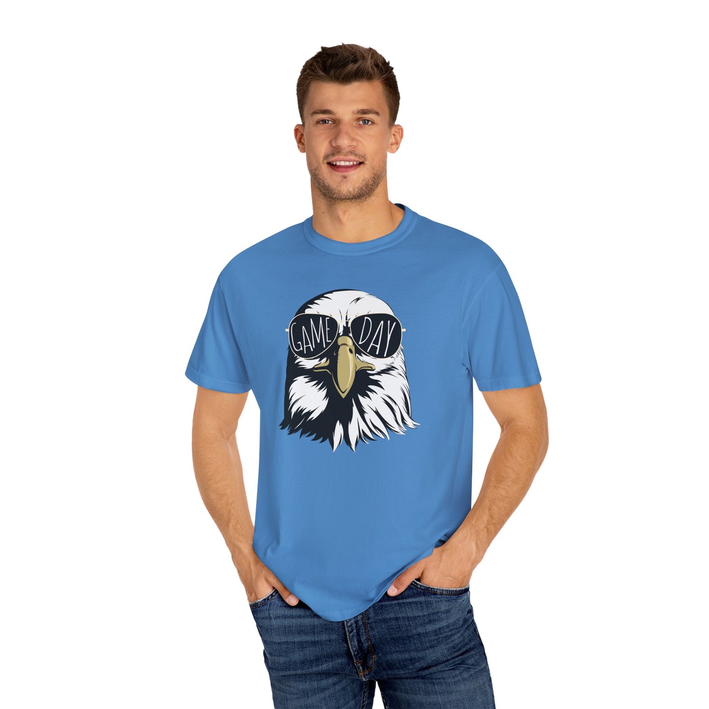 GAME DAY Hawk, Eagles, Falcon, Unisex Garment-Dyed T-shirt