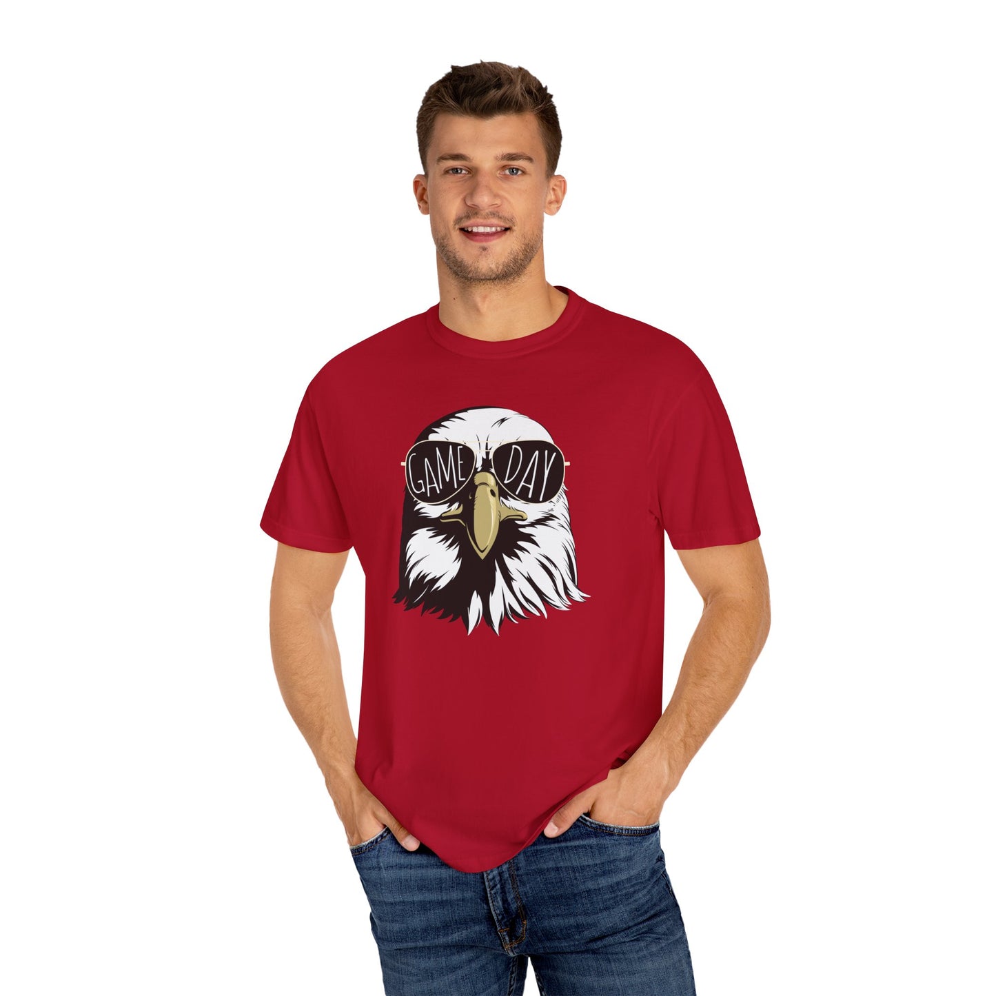 GAME DAY Hawk, Eagles, Falcon, Unisex Garment-Dyed T-shirt