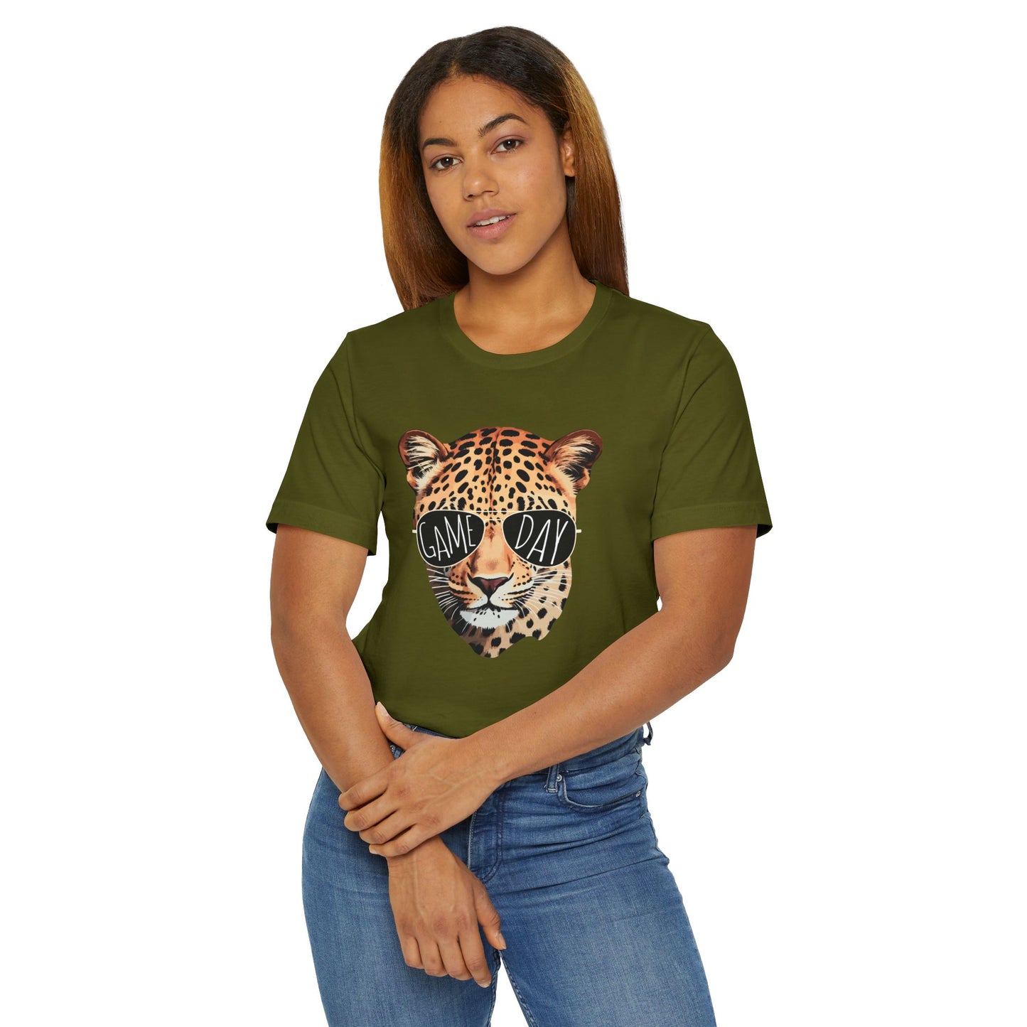 Graphic Tee - Leopards Game Day Mom Tee Unisex Jersey T-Shirt