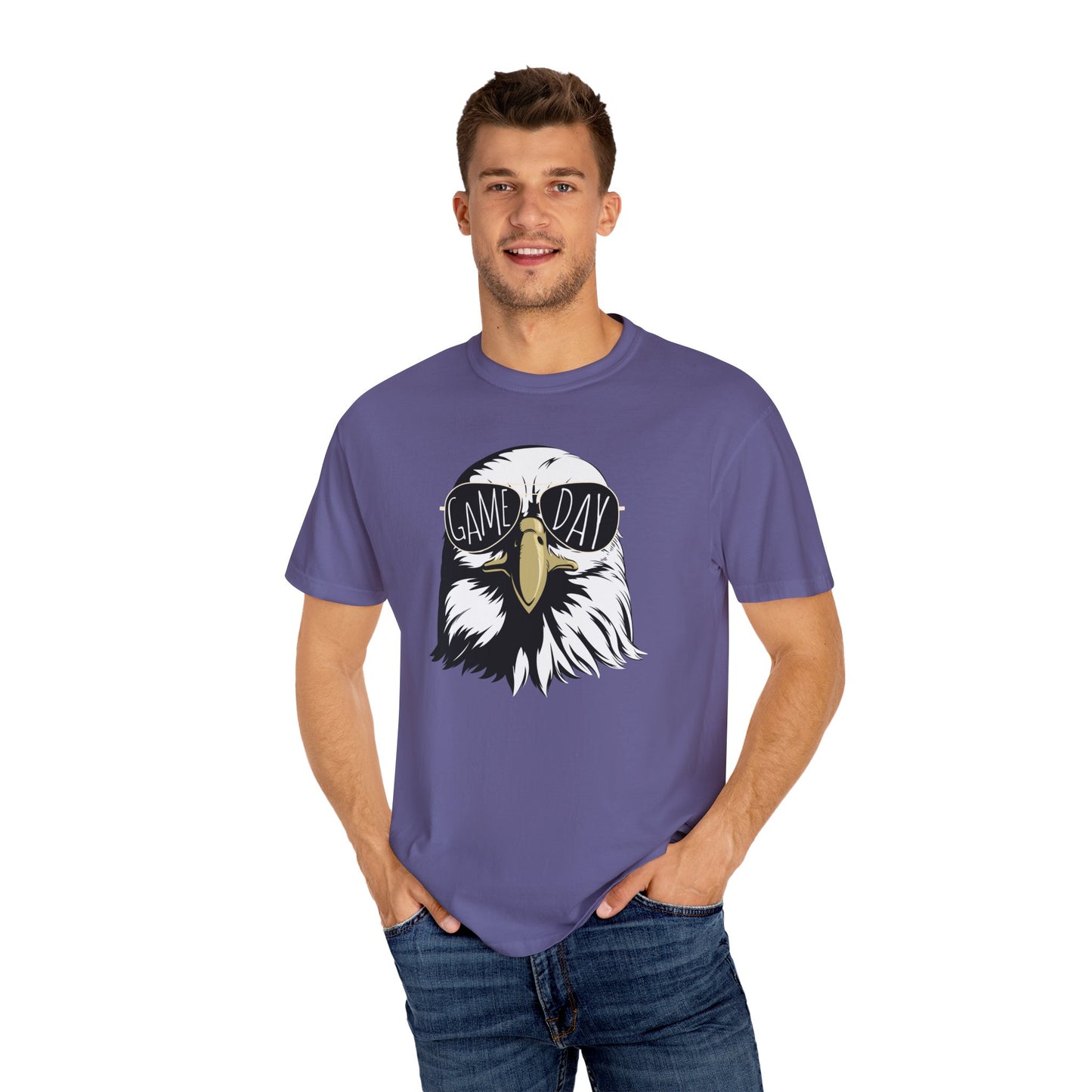 GAME DAY Hawk, Eagles, Falcon, Unisex Garment-Dyed T-shirt