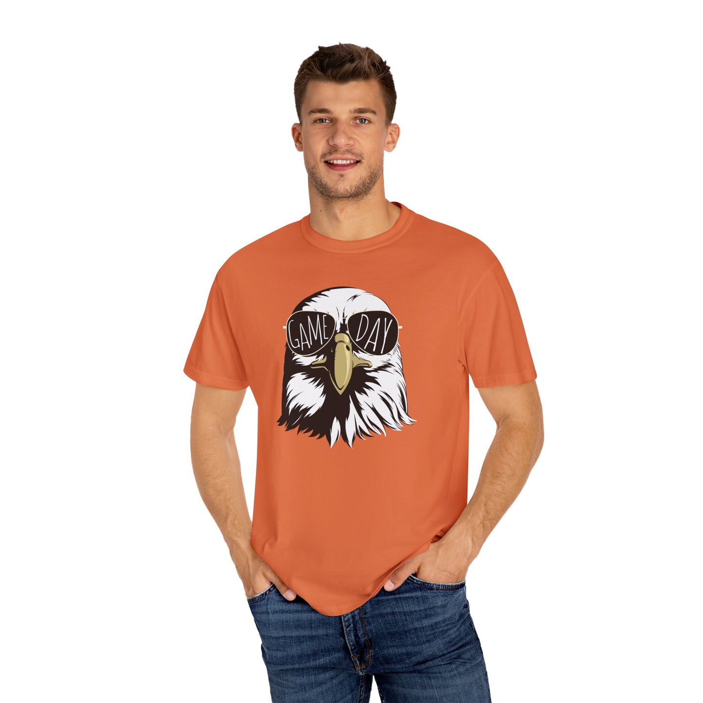 GAME DAY Hawk, Eagles, Falcon, Unisex Garment-Dyed T-shirt