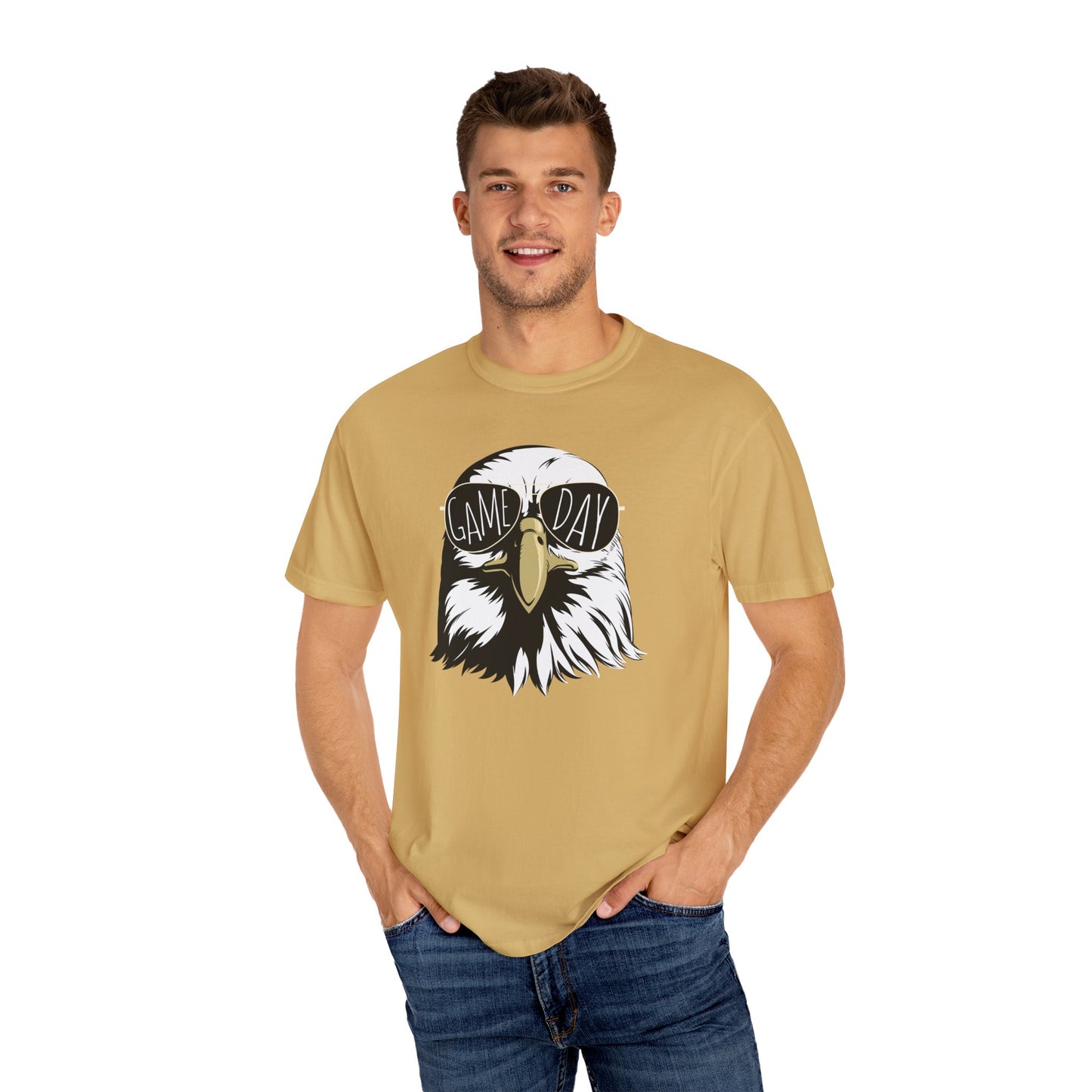 GAME DAY Hawk, Eagles, Falcon, Unisex Garment-Dyed T-shirt