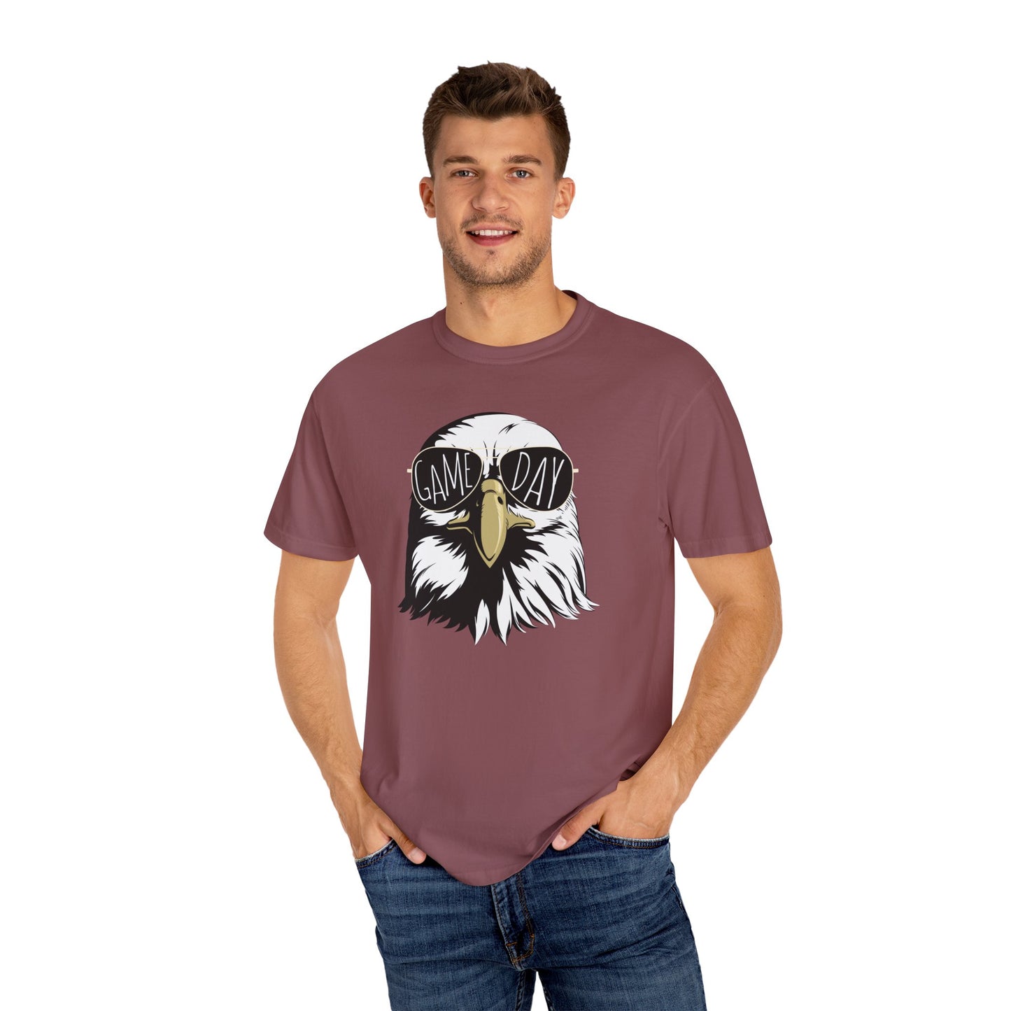 GAME DAY Hawk, Eagles, Falcon, Unisex Garment-Dyed T-shirt